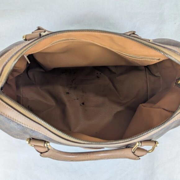 Authentic Vintage Celine Macadam Boston Leather Bag Brown Made in Italy - Picture 3 of 16